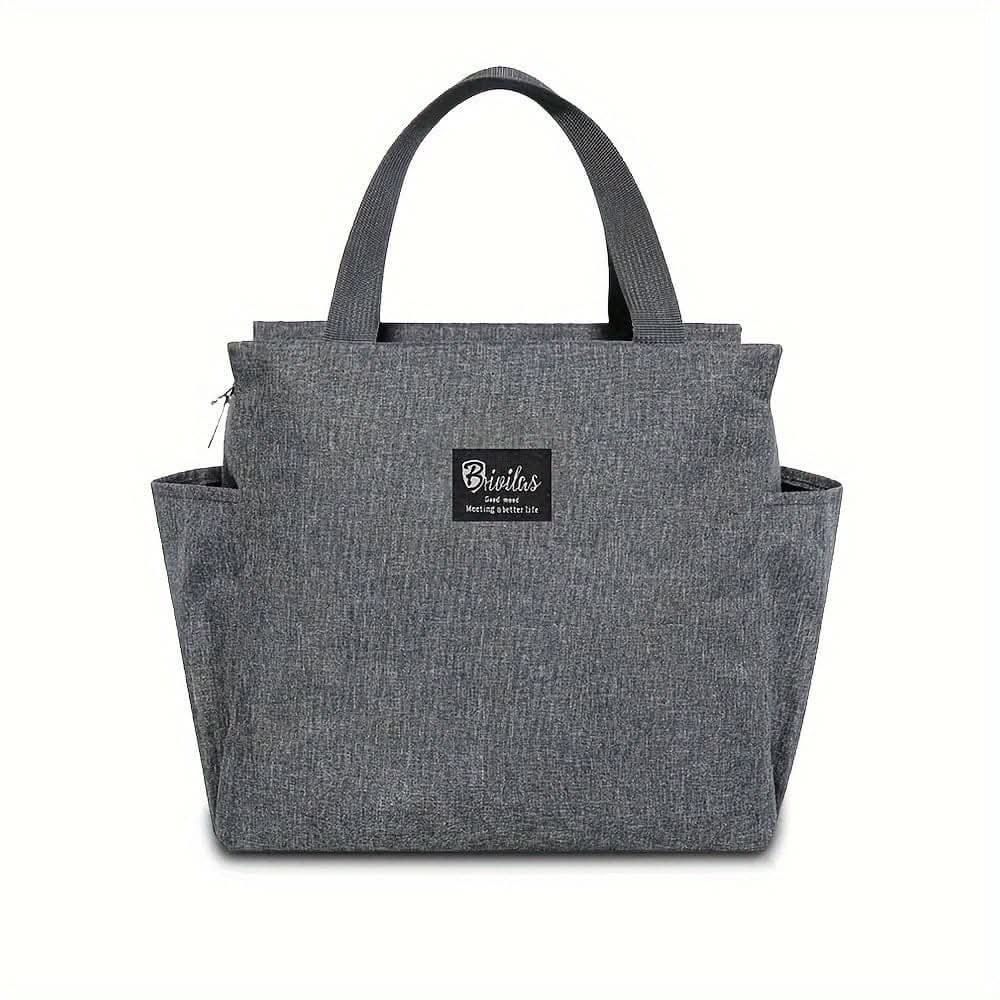 Canvas Insulated Lunch Bag -  Perfect for Office, School, Travel, and Picnic