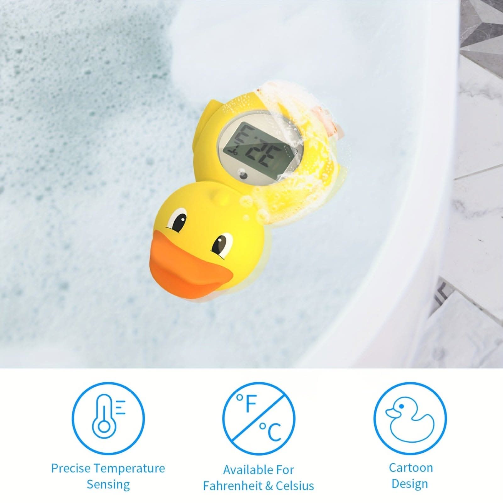 Cartoon Duck Baby Water & Room Thermometer