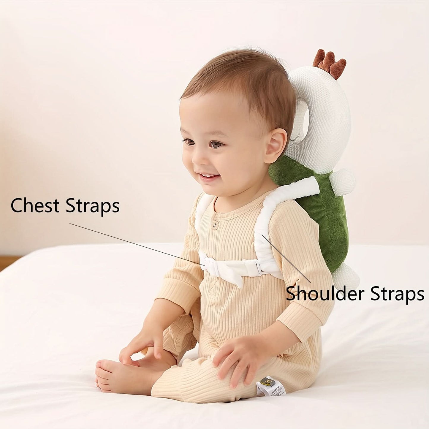 Cute Turtle Anti-Collision Pillow for Toddlers