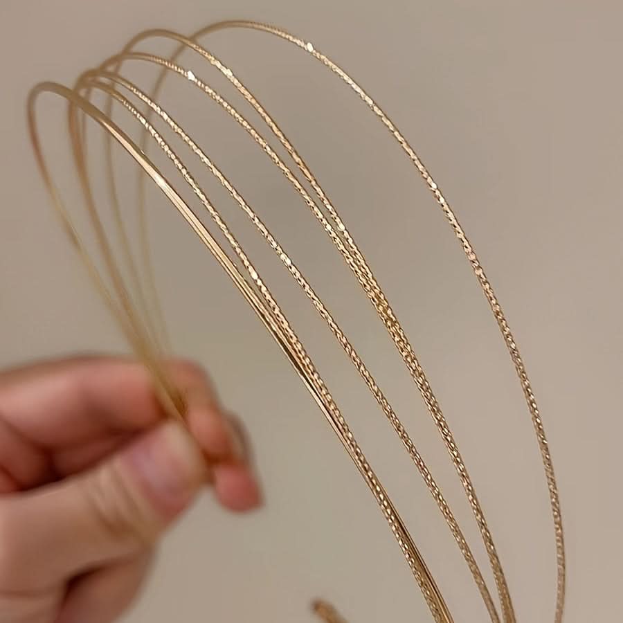 Wide Brimmed Multi-Layer Trendy Headband - Non-Slip Hair Hoop for Women