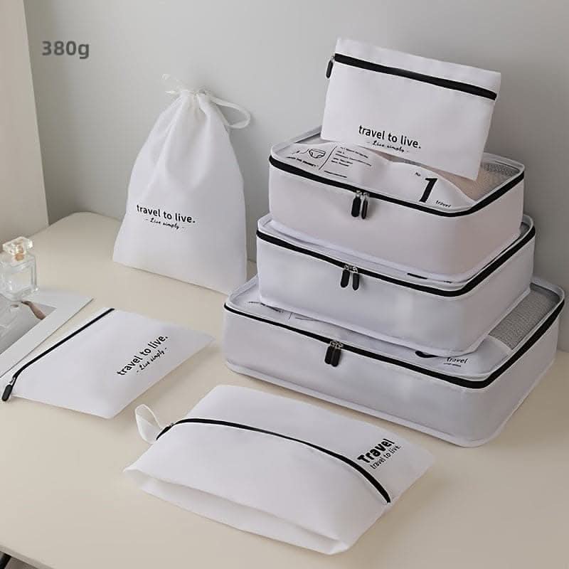 7-Piece Travel Packing Cubes Set