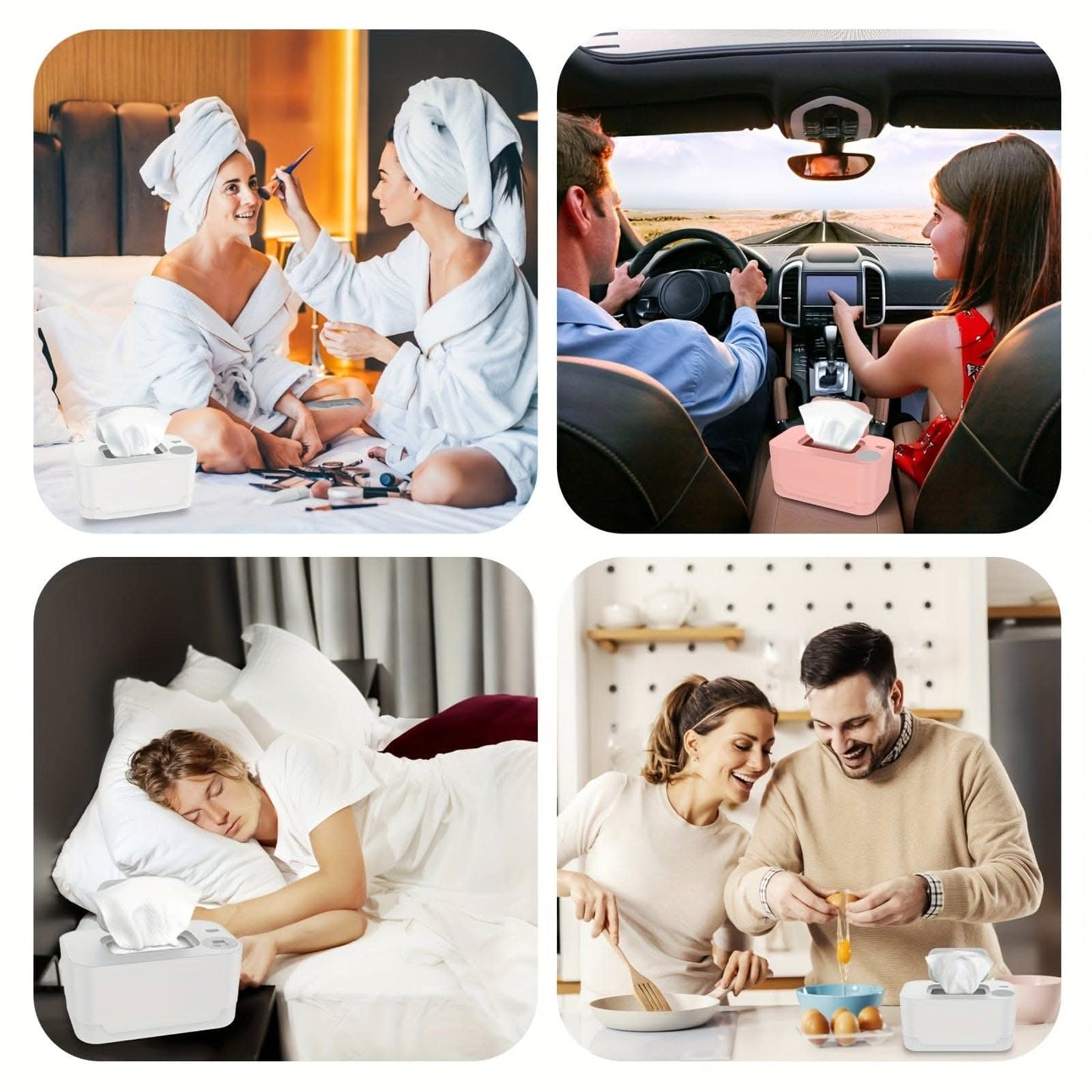 2pcs Portable USB Diaper Wipe Warmer