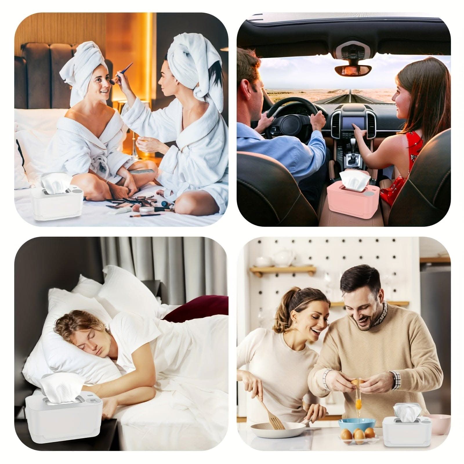 2pcs Portable USB Diaper Wipe Warmer
