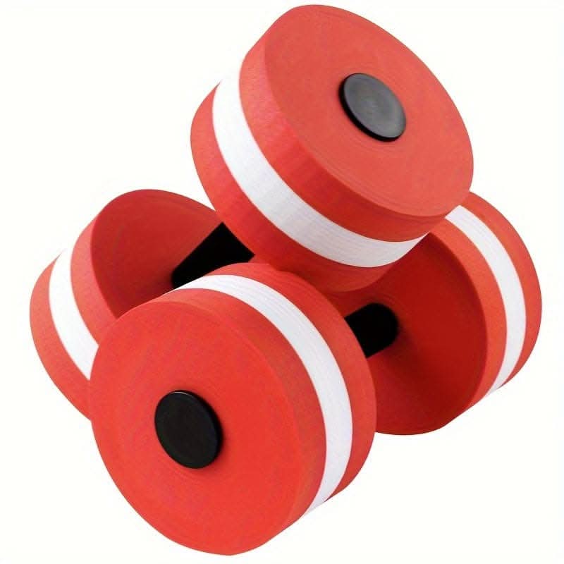 Aquatic Dumbbells - 2PCS Water Aerobic Exercise Foam Dumbbell Pool Resistance