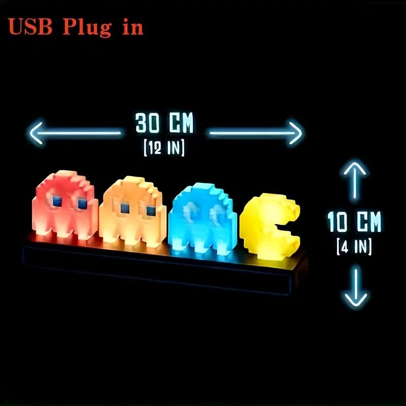 Pixel Pac-Man USB LED Night Light