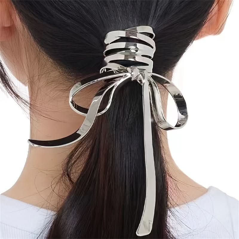 Elegant Bowknot Ribbon Hair Clip for Women