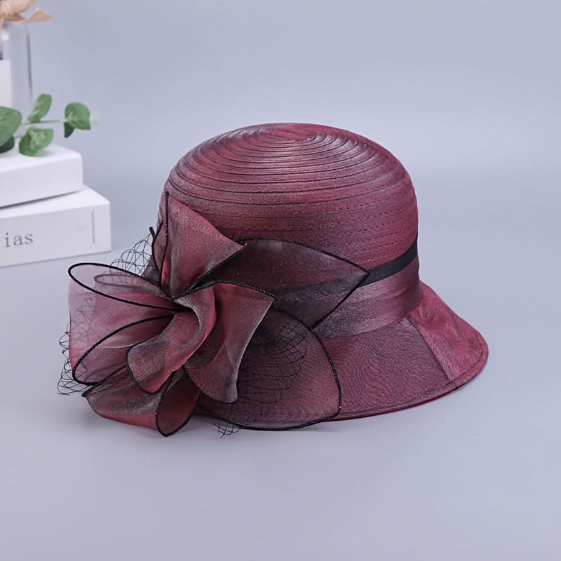 Women’s Floral Jacquard Sun Hat – Spring/Summer Visor with Elastic Fit & Drawstring