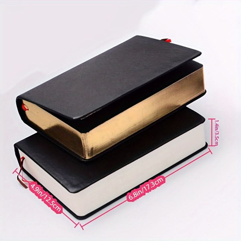 Vintage A6 Journal with Golden Trim – Extra Thick Pages