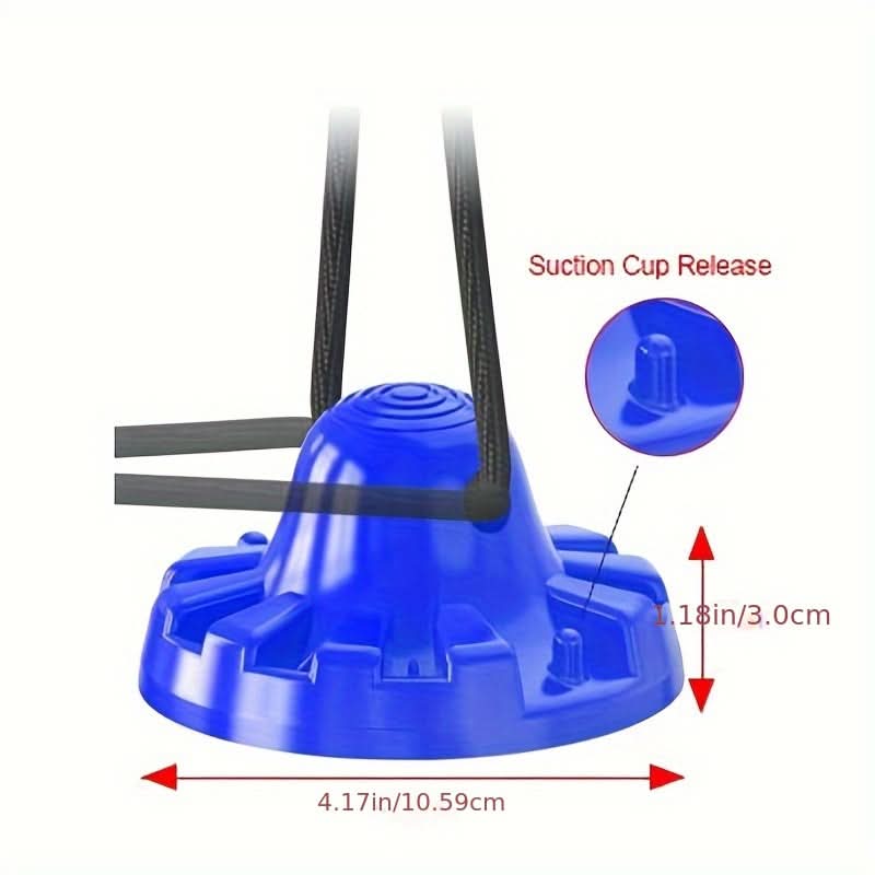 1pc Interactive Squeaky Dog Chew Toy with Dual Suction Cups