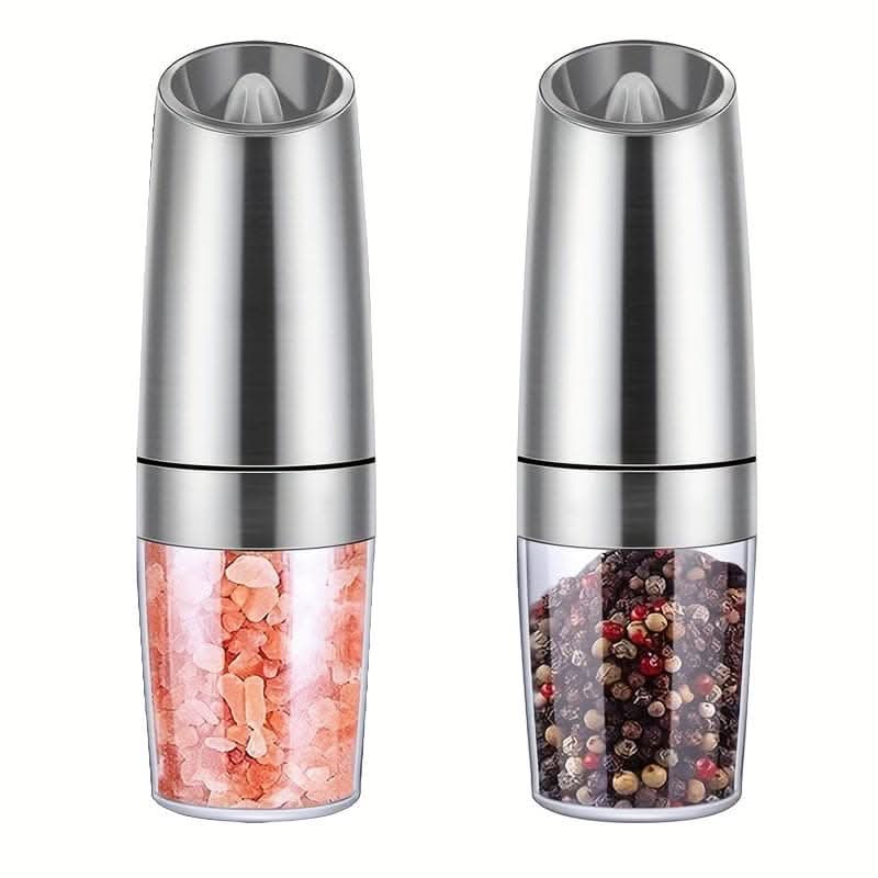 Electric Salt & Pepper Grinder Set – Adjustable, LED Light, Battery Operated