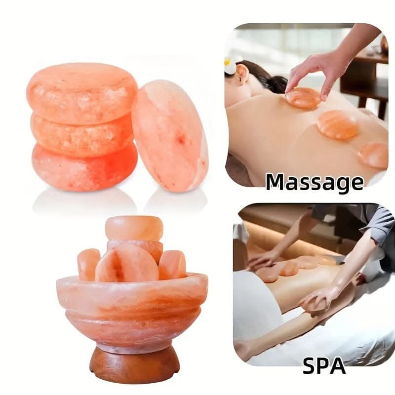 2-Piece Himalayan Salt Massage Stone Set
