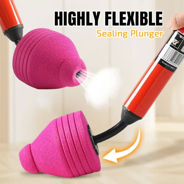 Air Pressure Toilet Unclogger, Rubber Plunger Tool