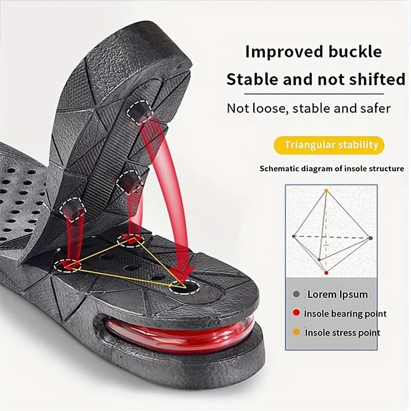 Adjustable Height Increase Insoles for Men & Women