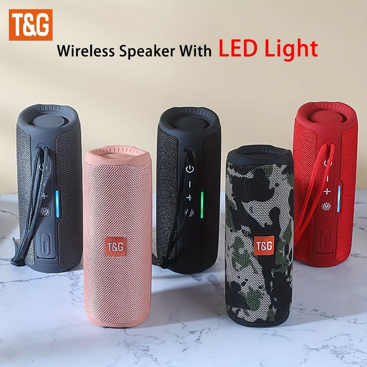 Wireless Speaker with LED Light Show