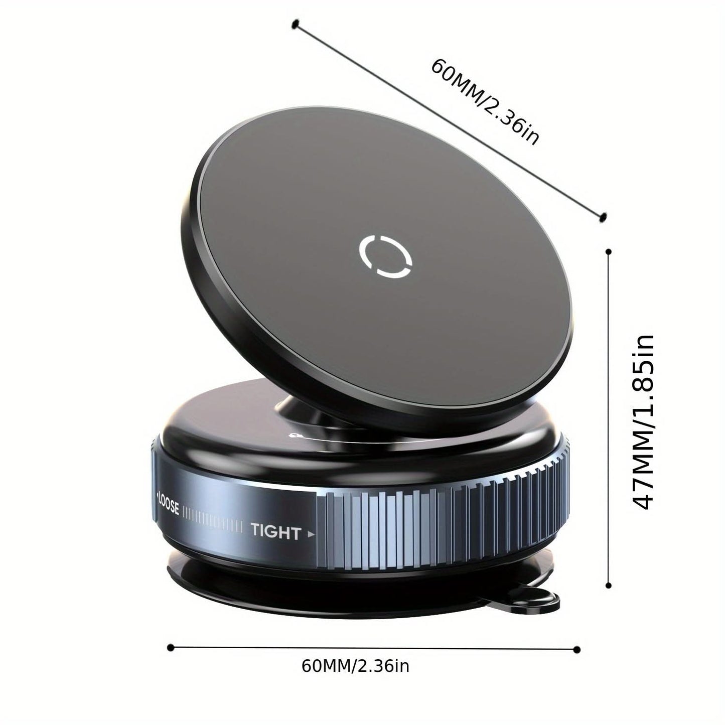 Rotating Magnetic Suction Cup Phone Holder – Portable