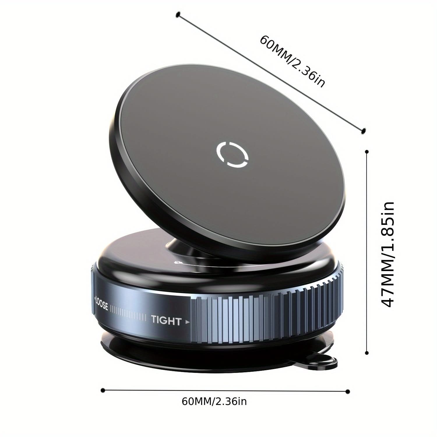 Rotating Magnetic Suction Cup Phone Holder – Portable