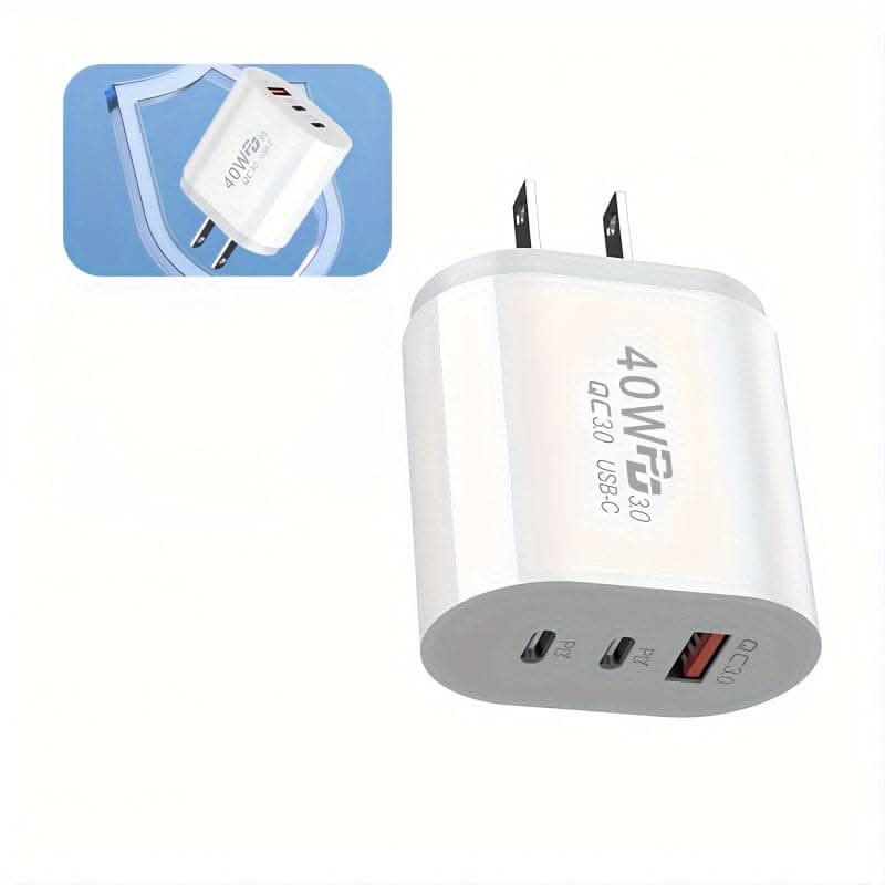 40W USB-C Fast Charger – PD & QC 3.0 Compatible