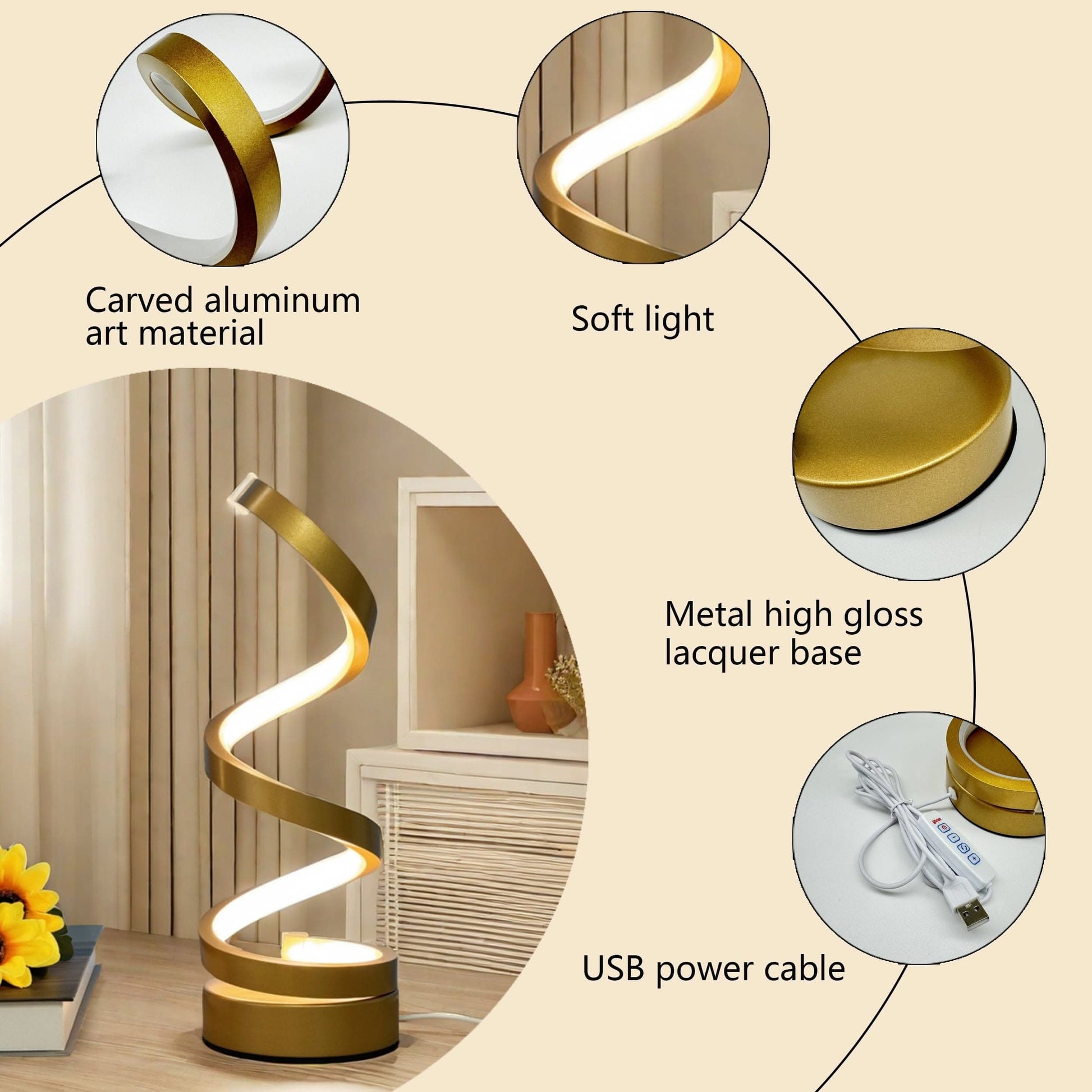 The Original Spiral Lamp - 1pc