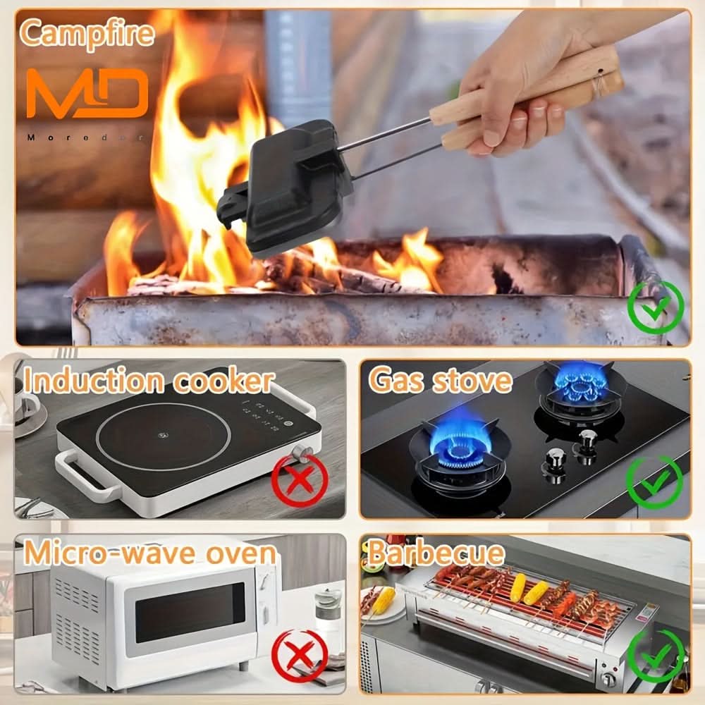 Non-Stick Double-Sided Sandwich Maker Grill