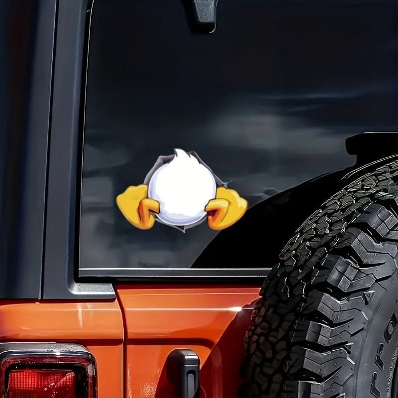 Stuck Duck Tail Car Sticker – Durable for Vehicles, Laptops, Cups & More