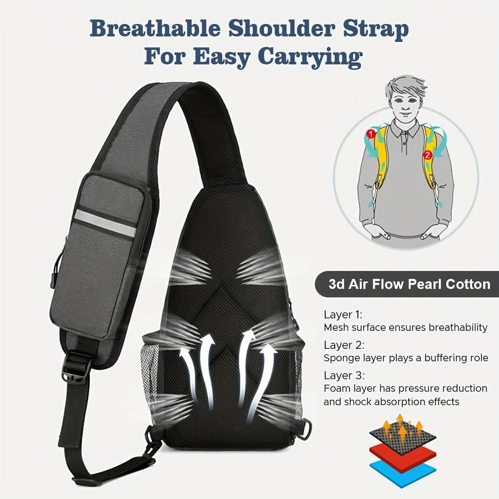 Waterproof Crossbody Bag for Hiking and Travel