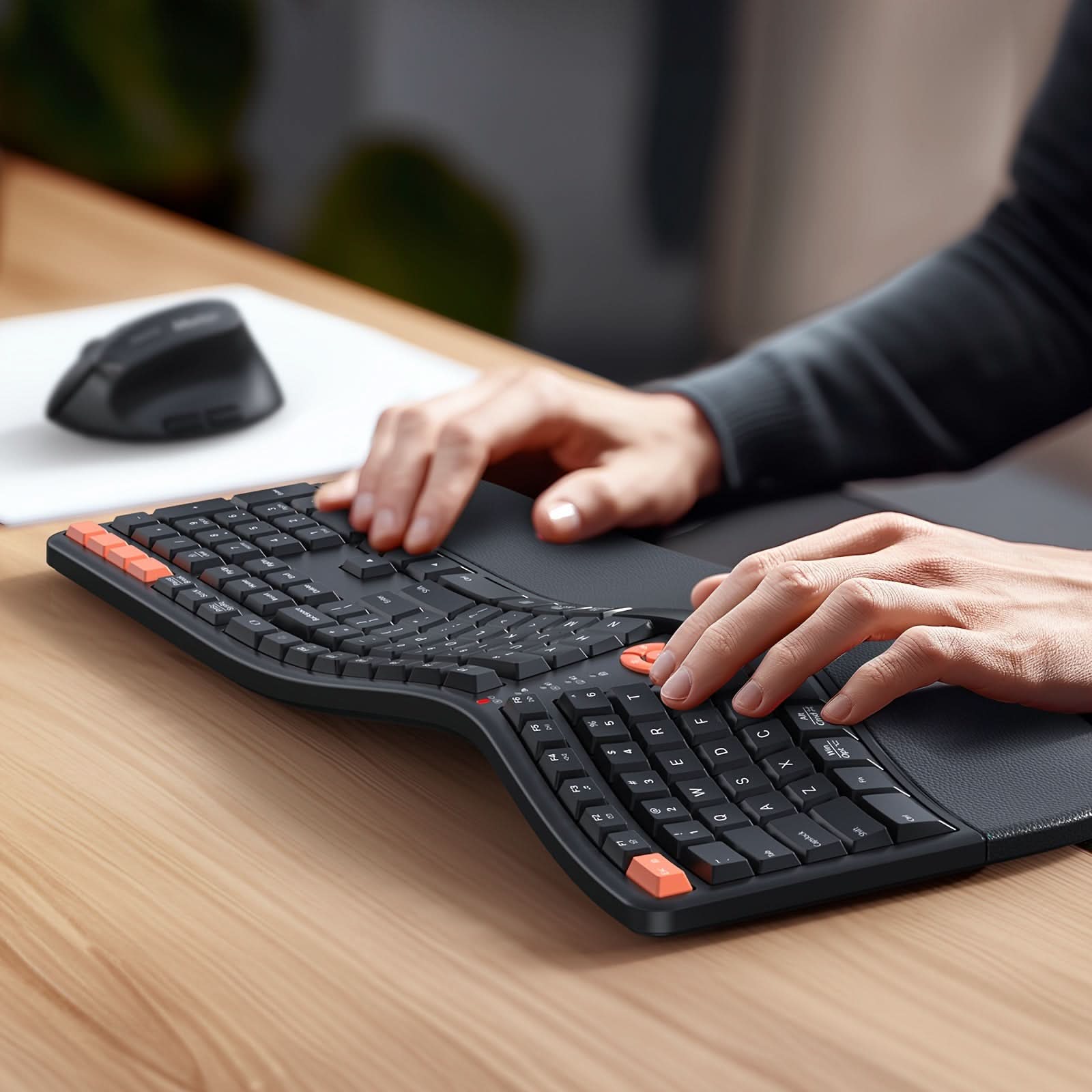 Wireless Keyboard and Mouse Combo – Silent Bluetooth Keyboard & USB Mouse