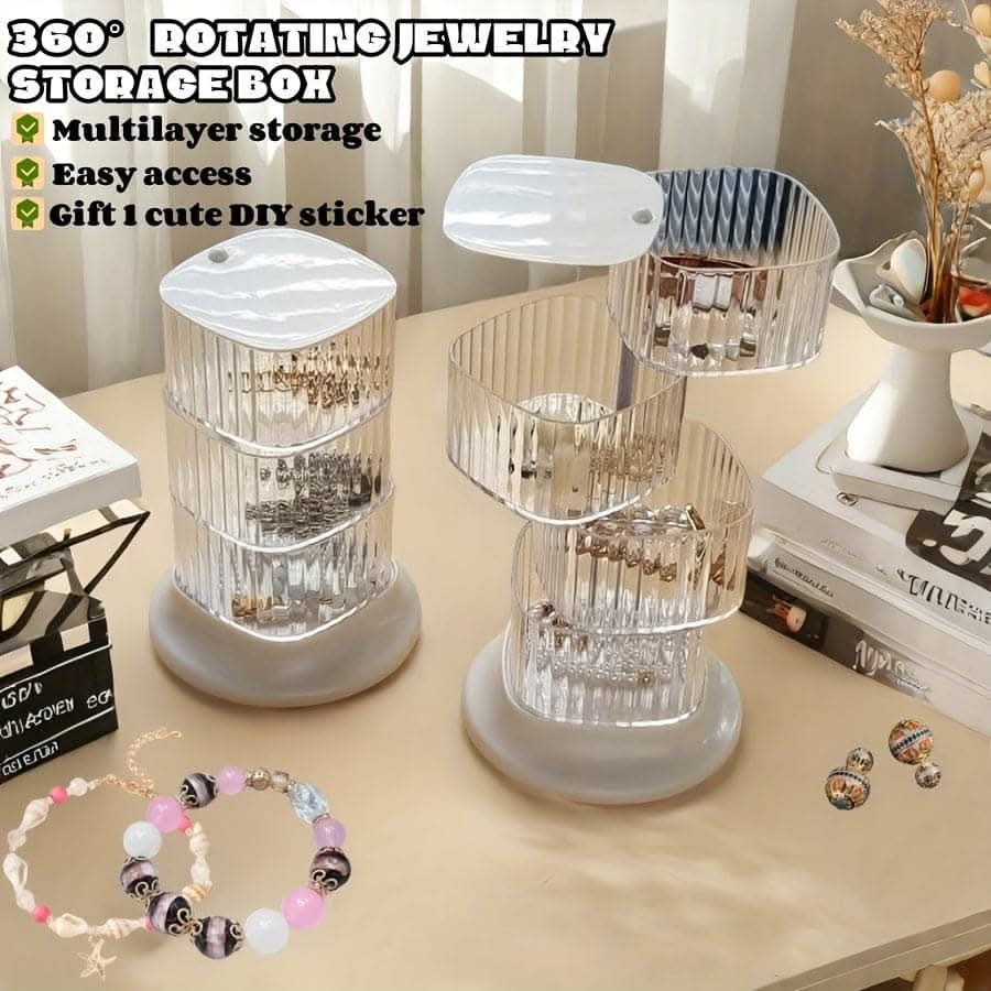 Transparent Jewelry Storage Box – Hairpins & Head Ropes