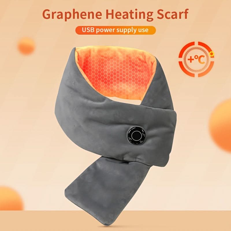 USB Heated Neck Warmer – 3-Speed Cotton Scarf