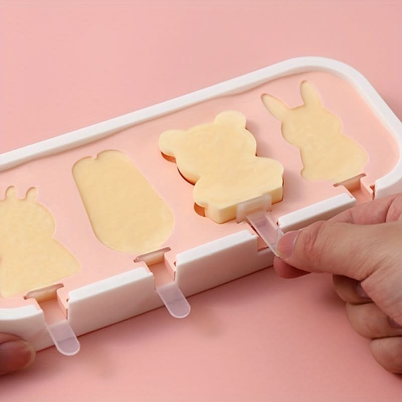 BPA-Free Silicone Ice Pop Mold - DIY Popsicle & Ice Cream Maker