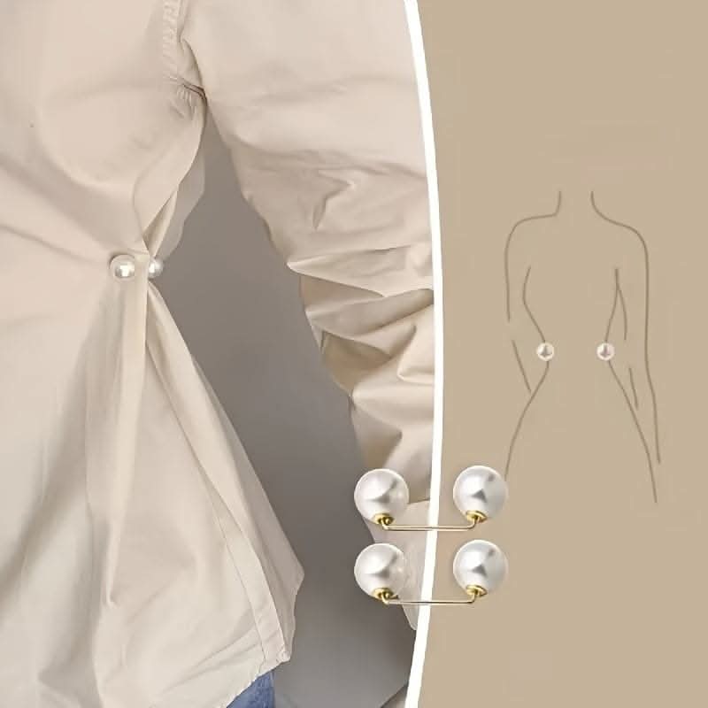 Pack of 3 Pearl Brooch Pins for Waist Cinching