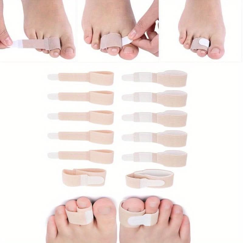 12pcs Toe Separators & Bunion Correctors – Adjustable, Toe Straighteners