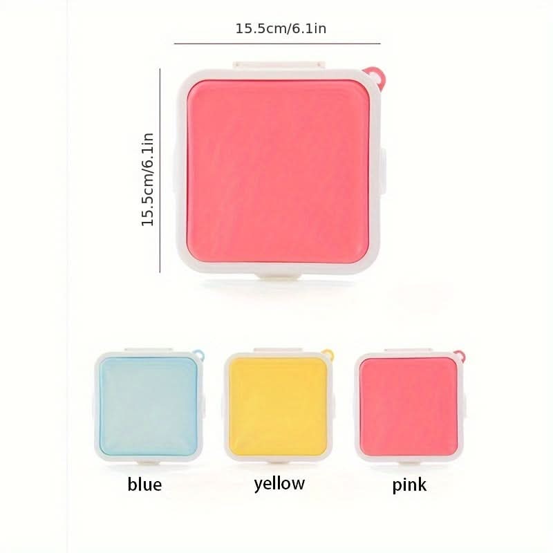 3pcs Reusable Silicone Sandwich Keeper Set (Random Colors)