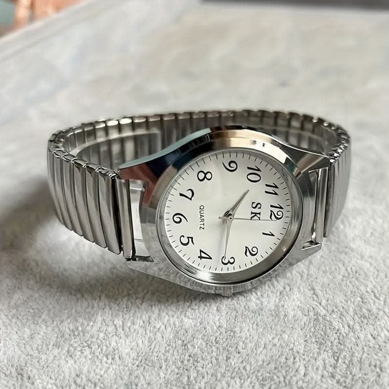 Vintage Round Pointer Quartz Watch – Classic Business Fashion