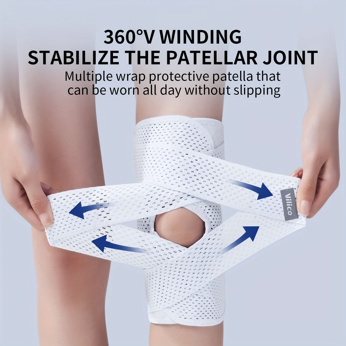 Compression Knee Sleeve with Spring Stabilizers – Fitness Support