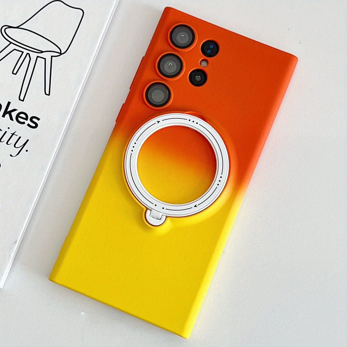 Retro Magnetic Case with Lens Protector for Samsung Galaxy S23 Series