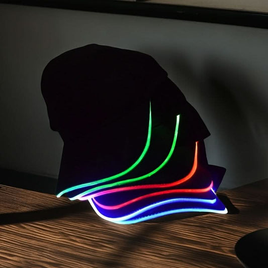 LED Light-Up Baseball Cap- 100% Polyester