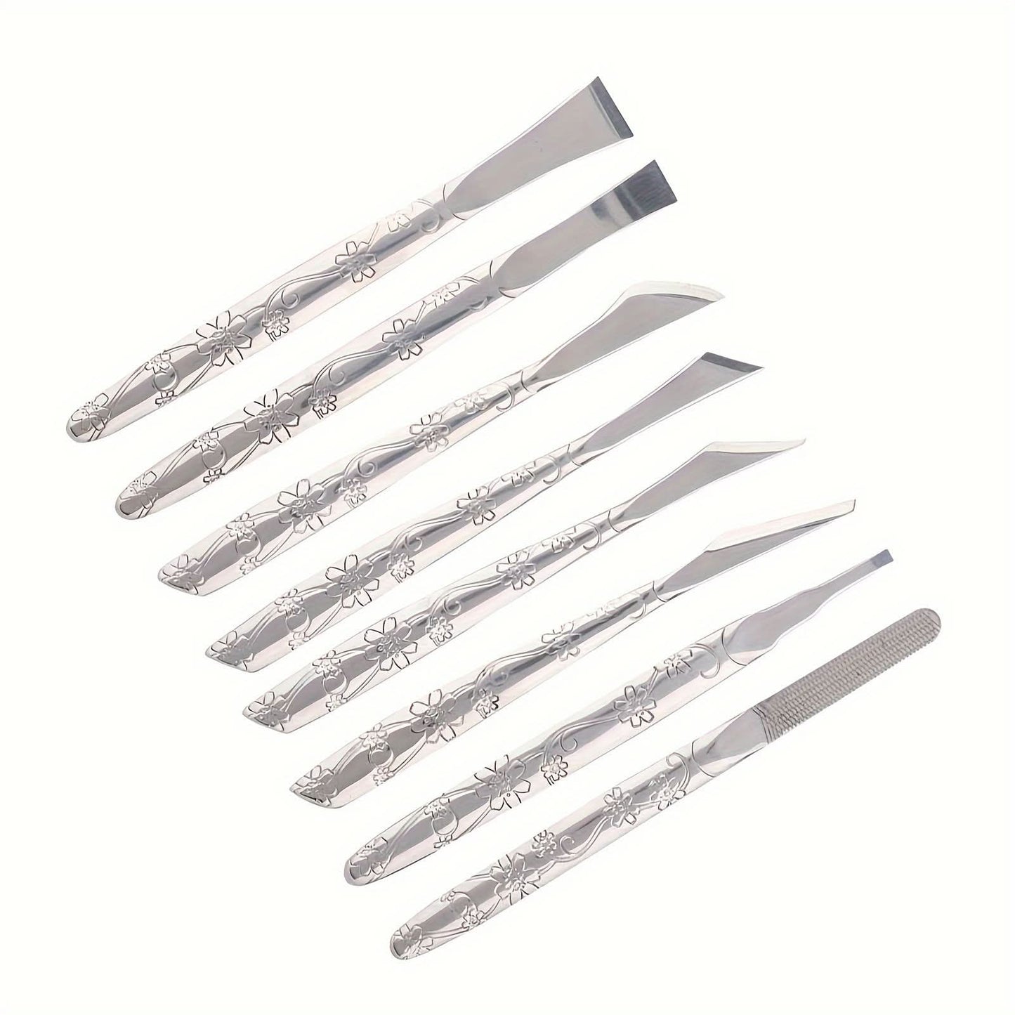 8-Piece Stainless Steel Foot Callus Remover Set