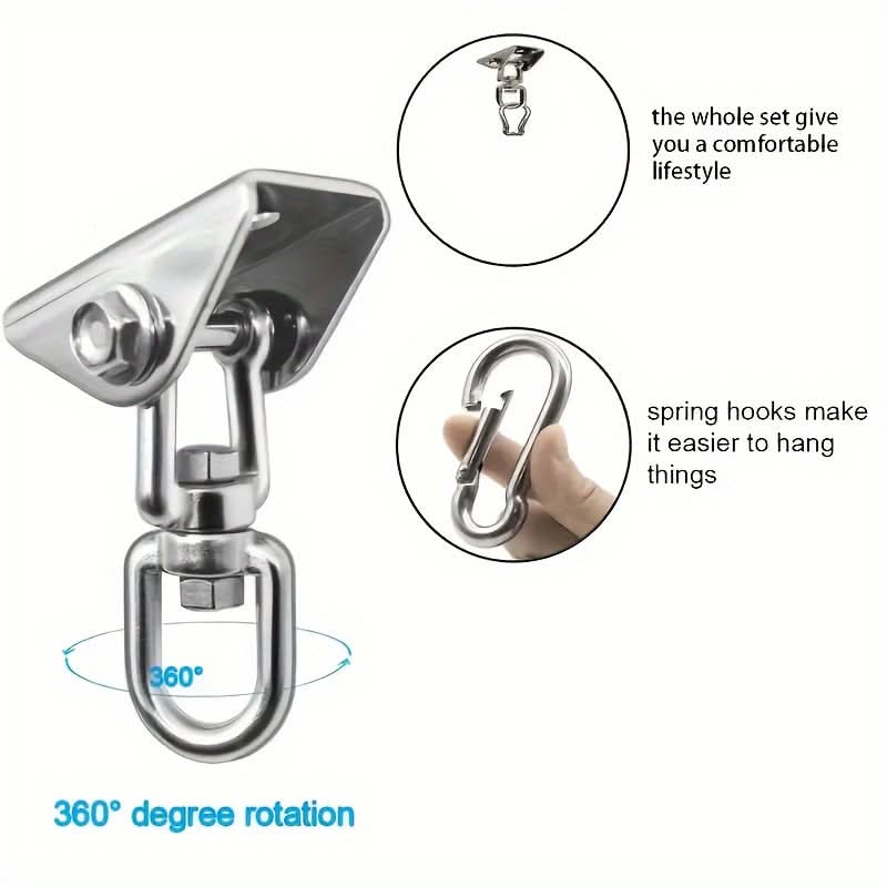 360° Swivel Stainless Steel Hammock Hook