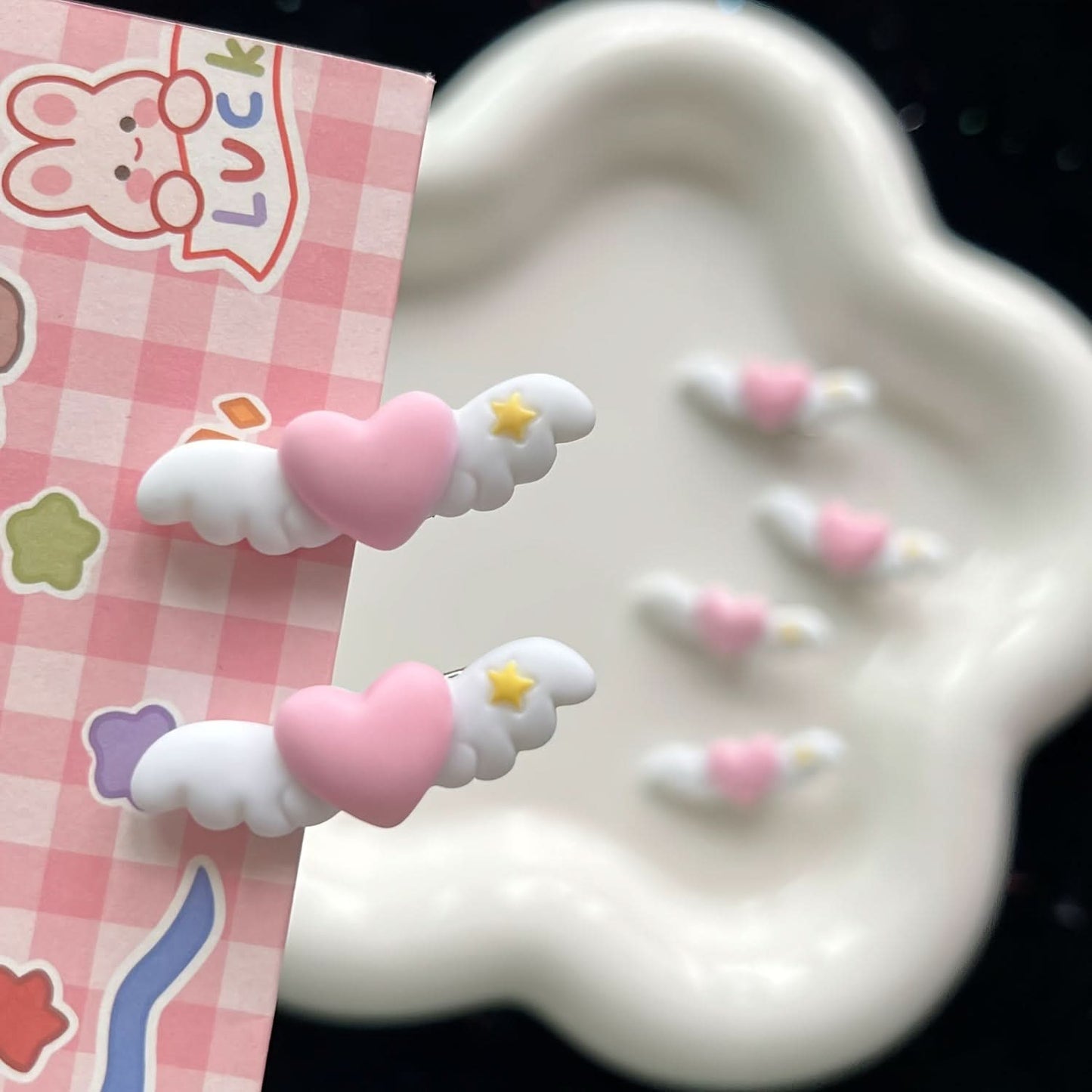 5-Pack Cute Mini Wing Pet Hair Clips