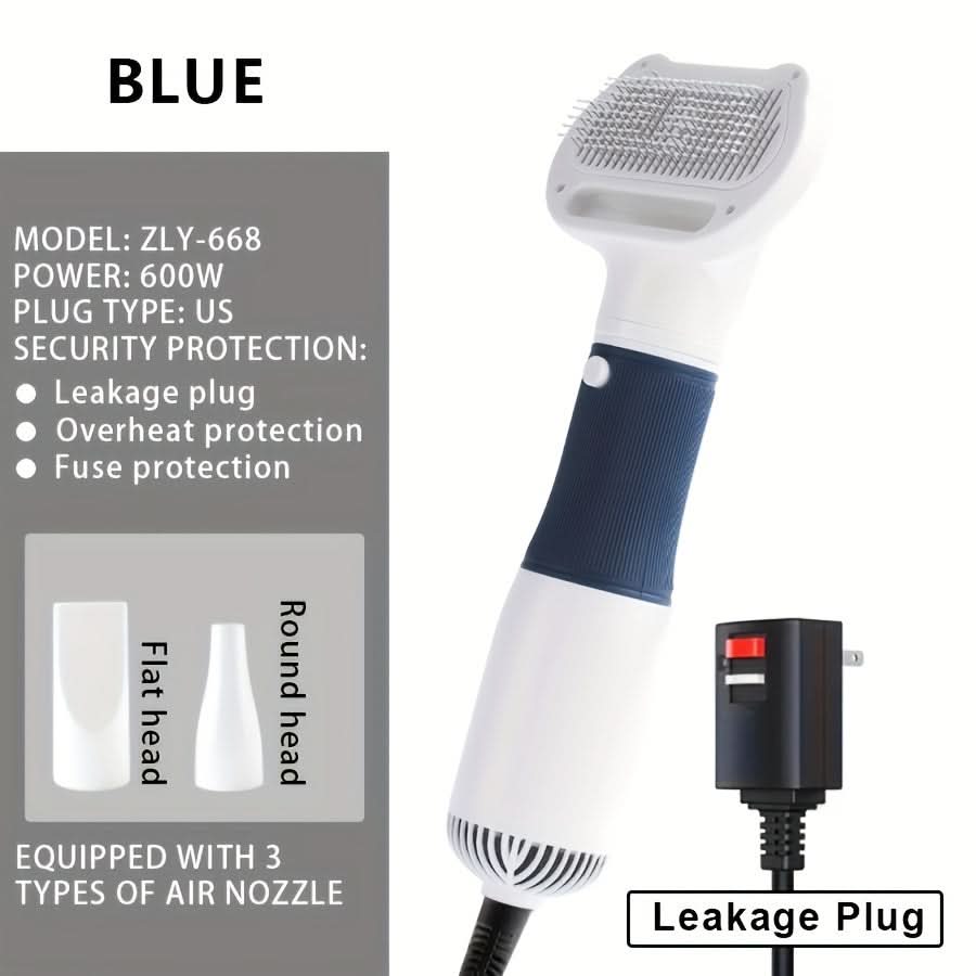 Quiet Pet Grooming Dryer with Brush