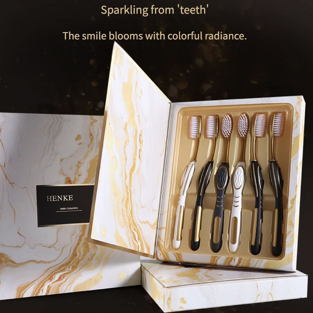 6-Pack Soft Bristle Manual Toothbrush Set