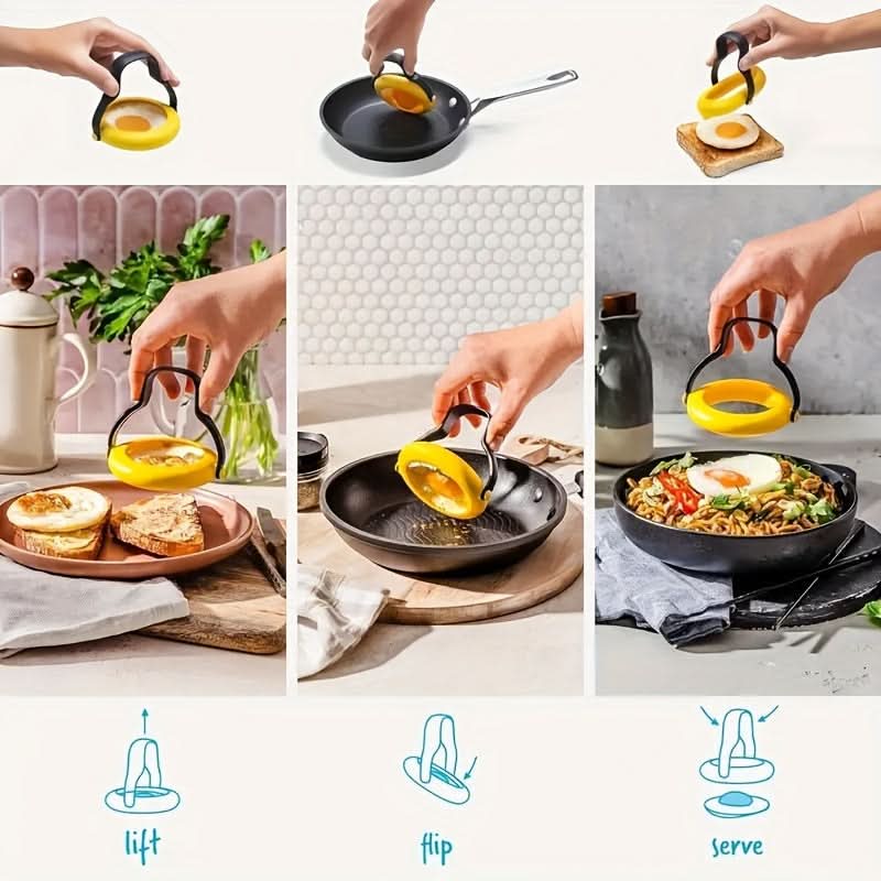 Flexi Grip Deluxe Non-Stick Egg Poacher – 360° Rotating Handle, Leakproof Design