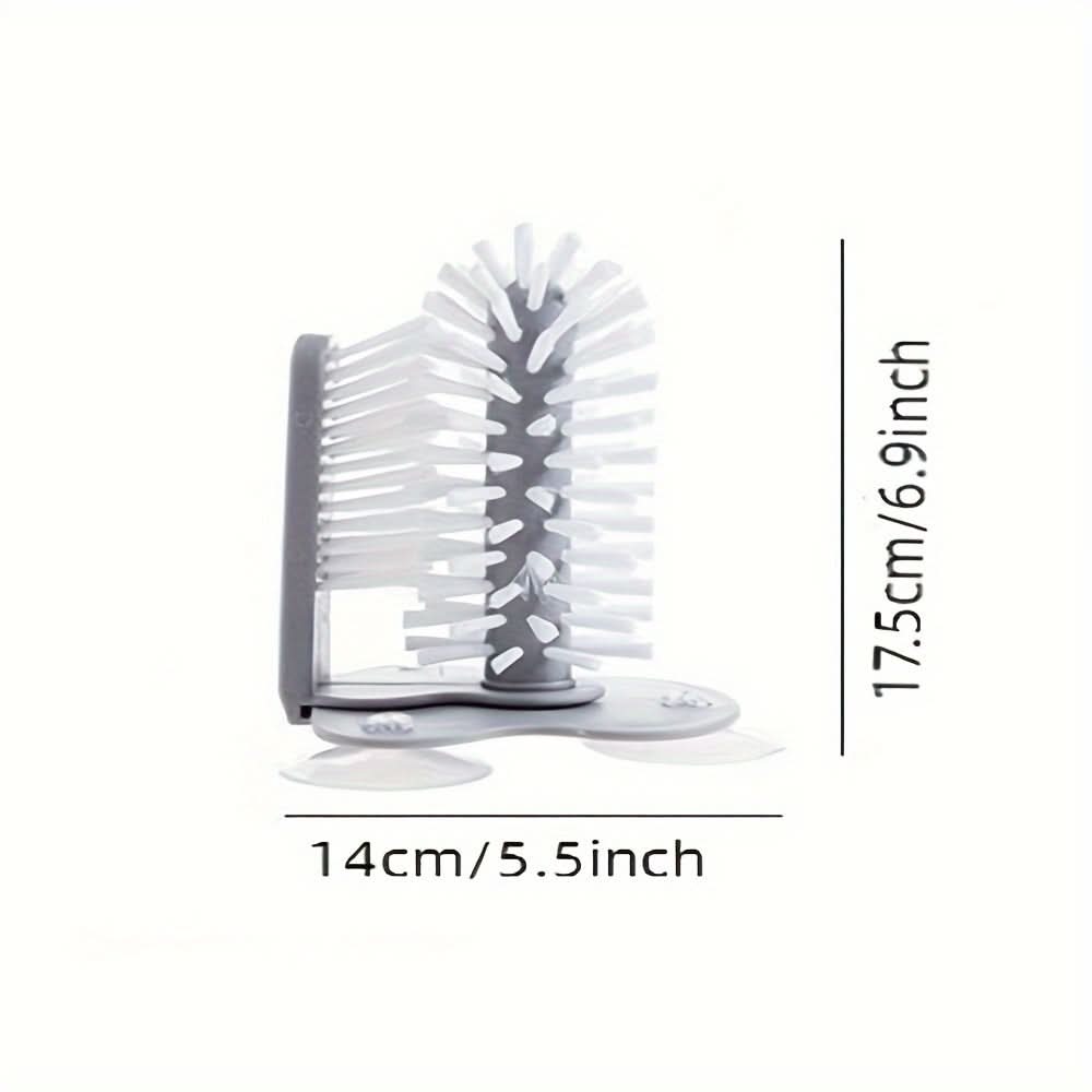 Wall-Mounted Cup & Bottle Cleaning Brush