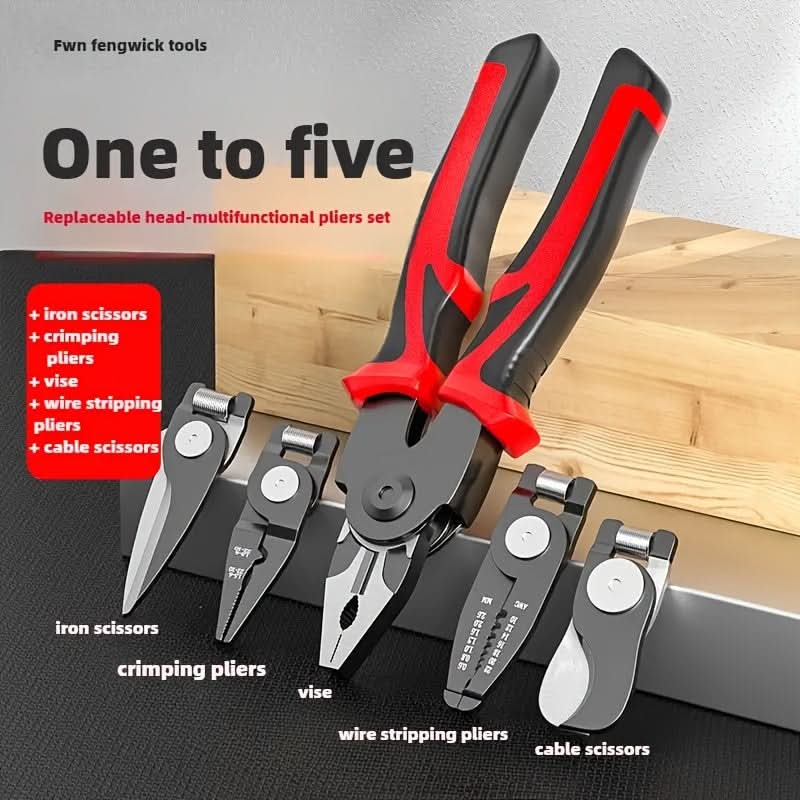 5-In-1 Multi-Pliers Set for Electrical Work