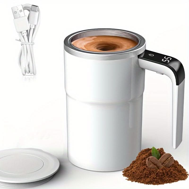 Smart Tumbler 12oz - Digital Display, USB Rechargeable Stainless Steel Mug