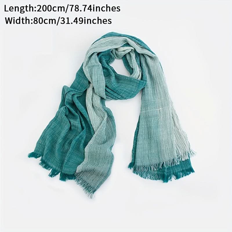 Men's Cozy Rayon-Linen Scarf for Fall & Winter - Stylish, Warm, and Durable