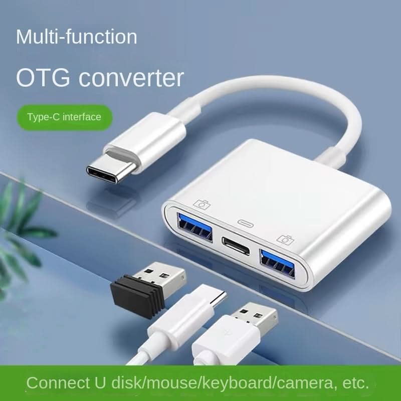 Type-C to Dual USB-A Adapter with PD