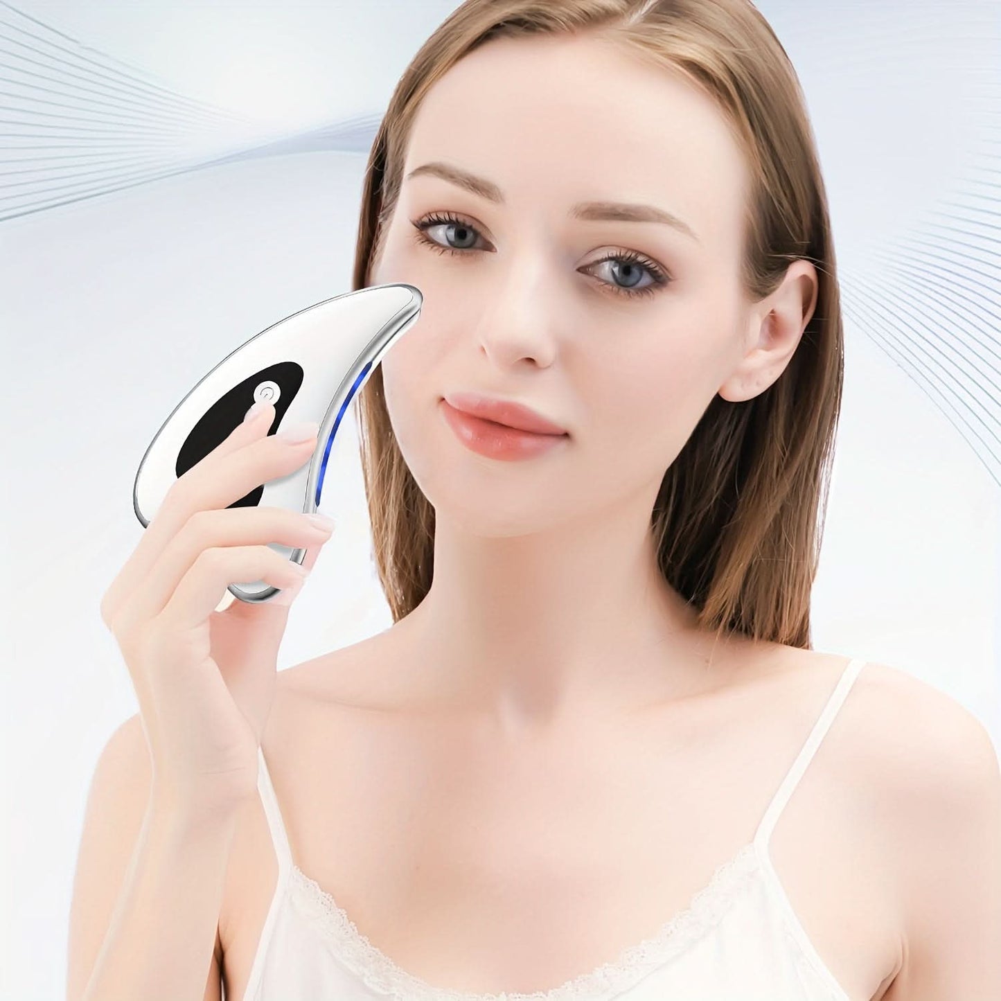 Rechargeable Facial & Neck Massager with LED
