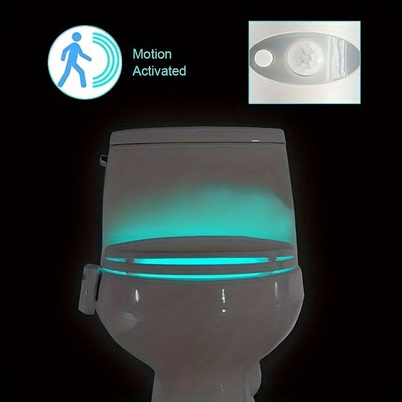Motion Sensor LED Toilet Night Light, 16 Colors