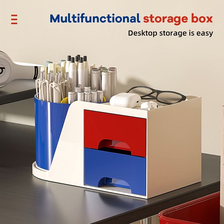 360° Rotating ABS Desk Organizer